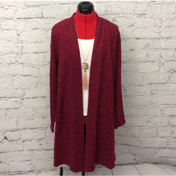 Red Cardigan - Picture 2 of 4